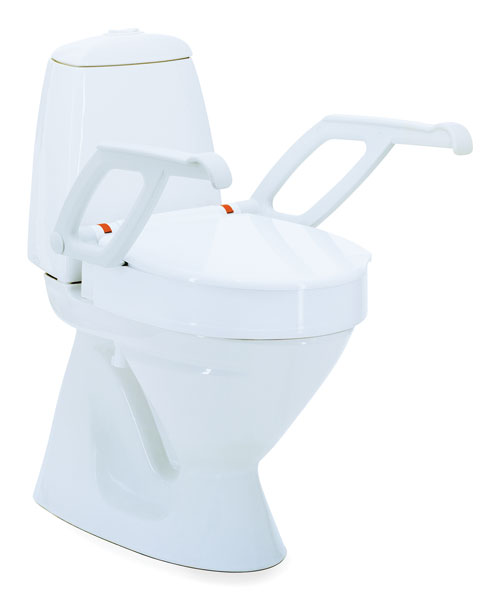 Aquatec(R) Premium Toilettensitzerhhung 90000 mit Armlehnen