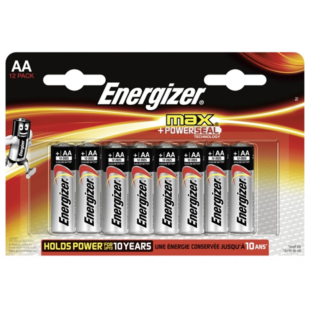 Batterie MIGNON (AA)- Energizer Max Alkaline Mignon - AA - LR6 - 12er Blister- Qualit�ts-Batterien (P-12)- Maxipack