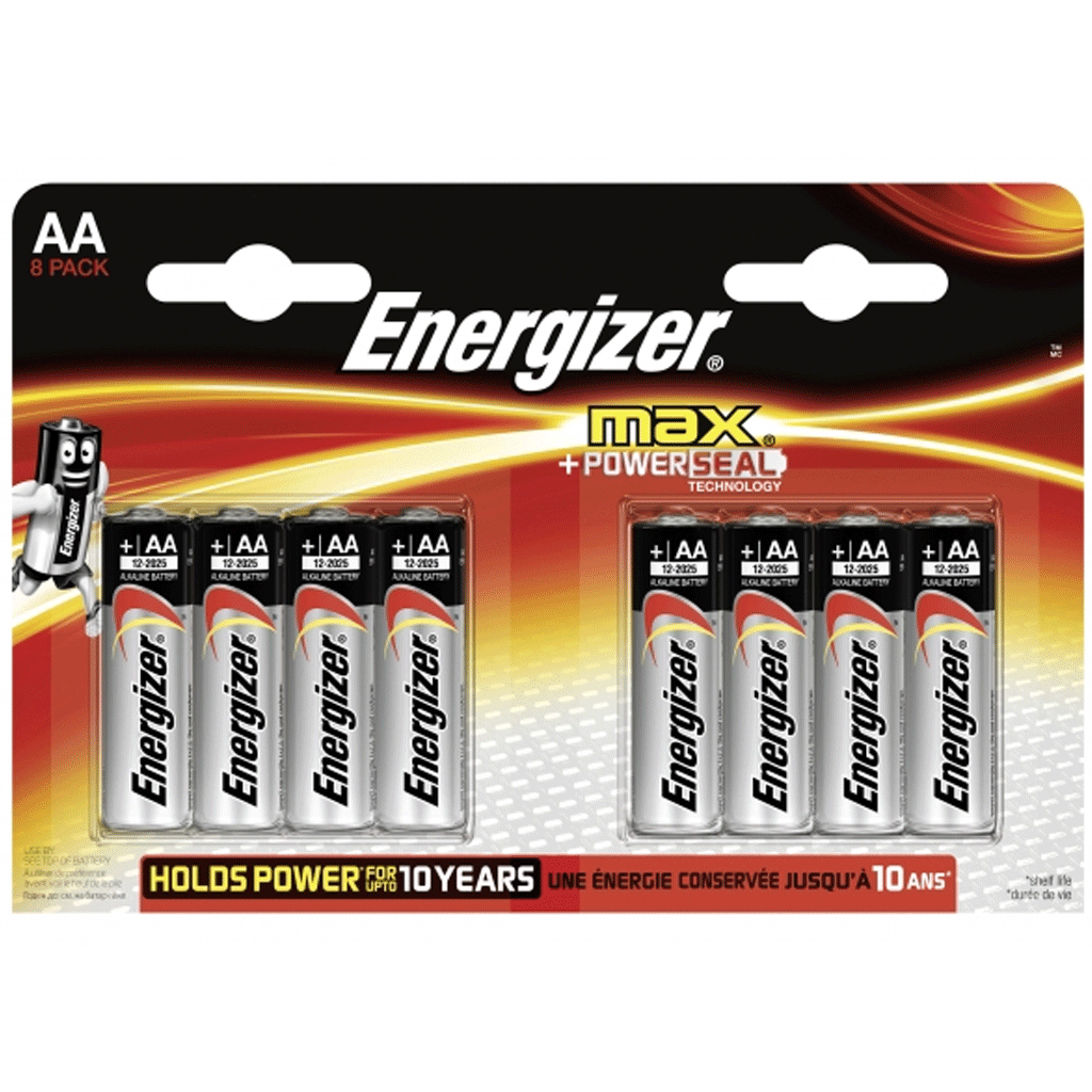 Batterie MIGNON (AA)- Energizer Max Alkaline Mignon - AA - LR6 - 8er Blister- Qualitts-Batterien (P-8)- Maxipack