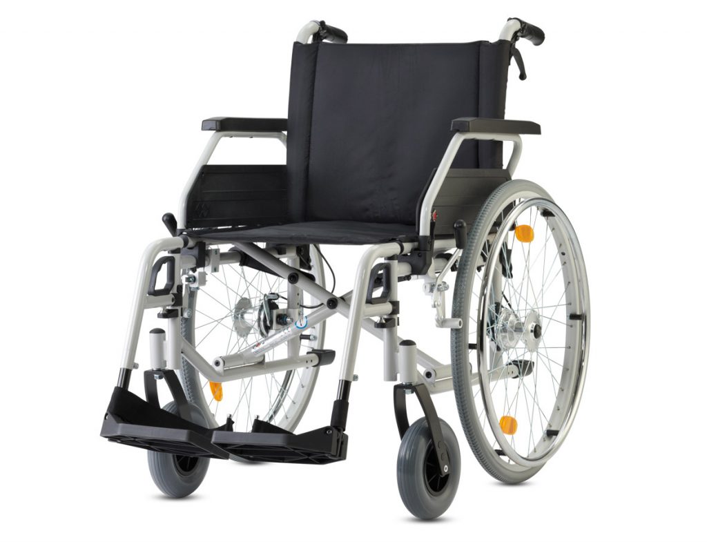 Bischoff und Bischoff S-Eco 300 Standard Rollstuhl- Gute Ausstattung ist hier Standard- bis 125 kg