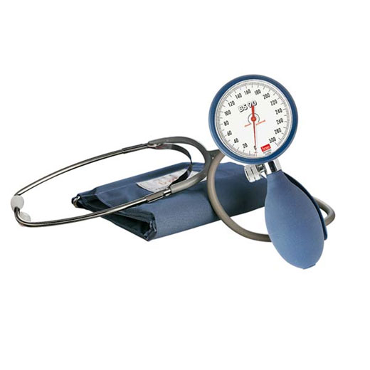Boso BS 90 Blutdruckmessgerät- aneroid- inkl- Manschette (22 - 32 cm) und Stethoskop- überdrucksicheres Manometer- Skala - 60 mm unter Blutdruckmessgeräte Shop