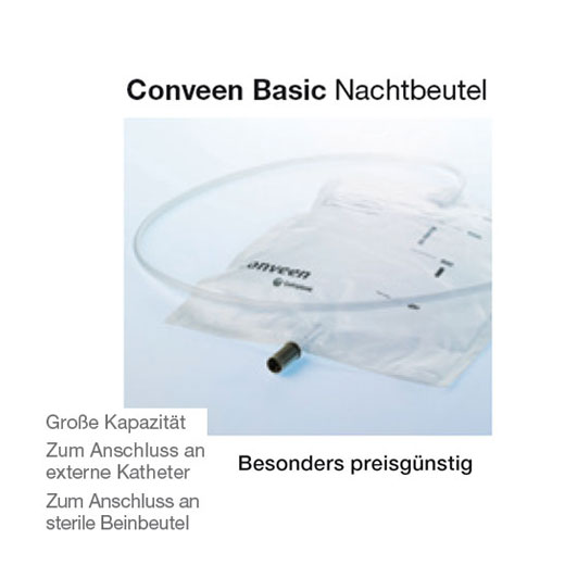 Coloplast Conveen Basic Nachtbeutel Packungseinheit: 10 Stck- 100 cm Schlauch