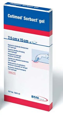 Cutimed Sorbact Gel 7-5x15cm (P-12) unter Wundtherapie > BSN Medical