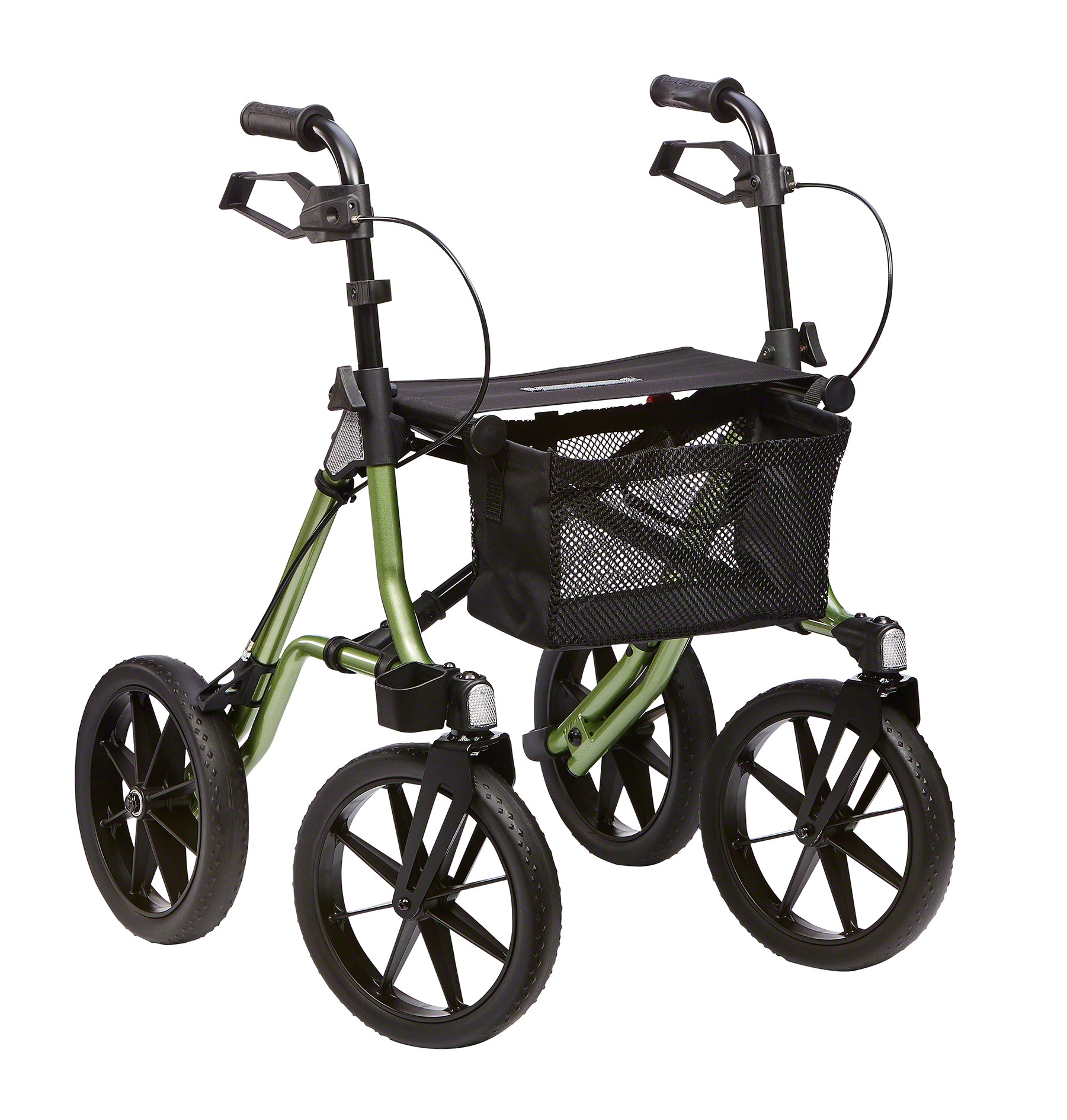 Dietz Taima XC Rollator grn- PU-Bereifung- neues Modell- Leichtgewicht nur 9-8 kg- bis 150kg belastbar