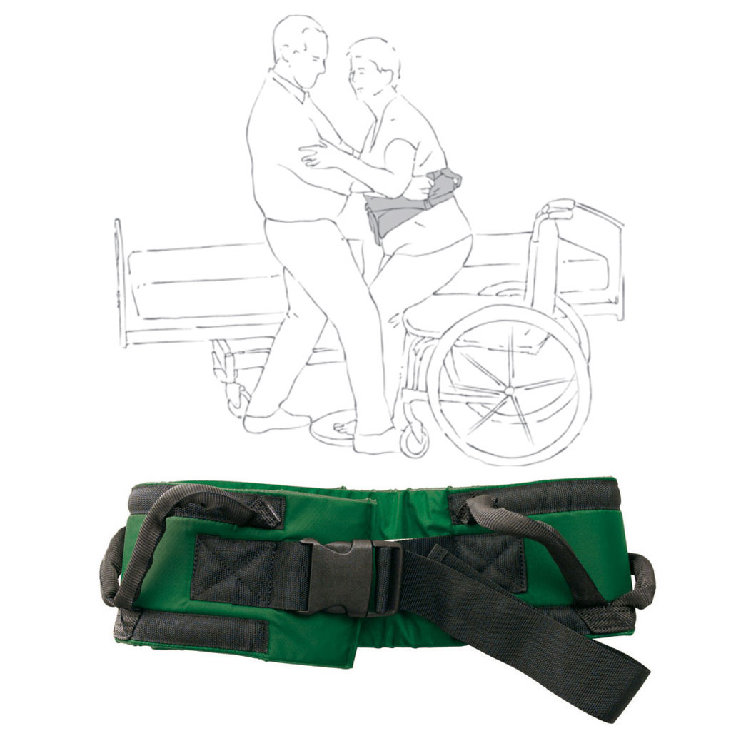 Etac SupportBelt Gr- XL- 11 Handgriffe (X-Large Bundweite 130-170 cm) Breite x Lnge: 15 x 170 cm- Transfergurt- Sttzgrtel- Untersttzung fr Patient und Pflegepersonal