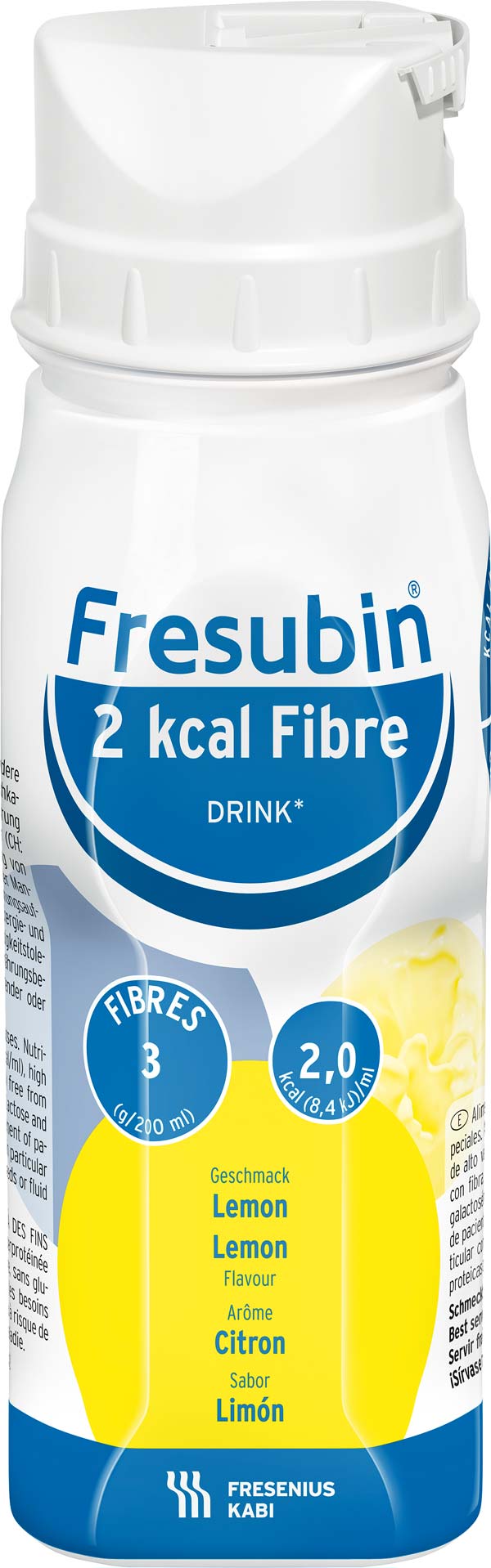 Fresubin 2kcal Fibre Drink Lemon (24x200ml) Trinknahrung - so schmeckt Lebensqualität