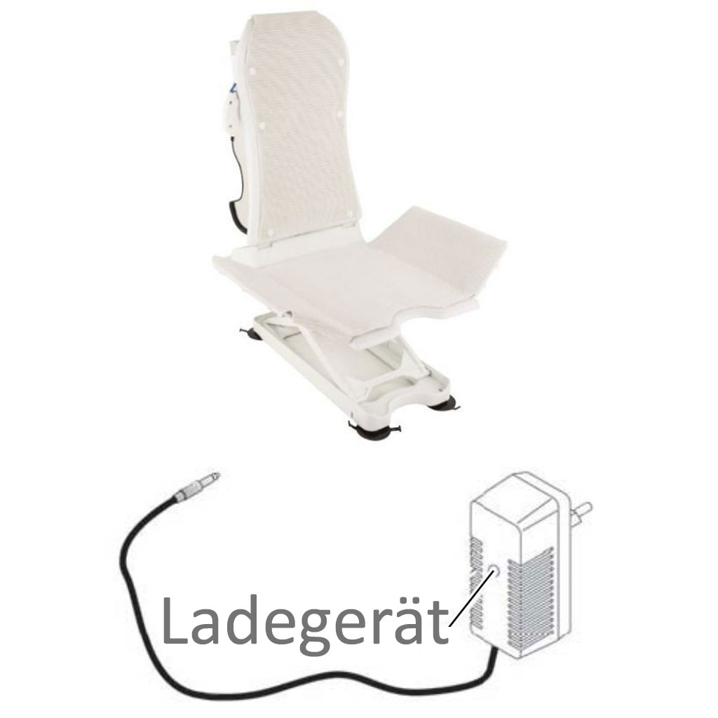 Ladegert fr Invacare Aquatec Badewannenlifter Beluga und Kogia