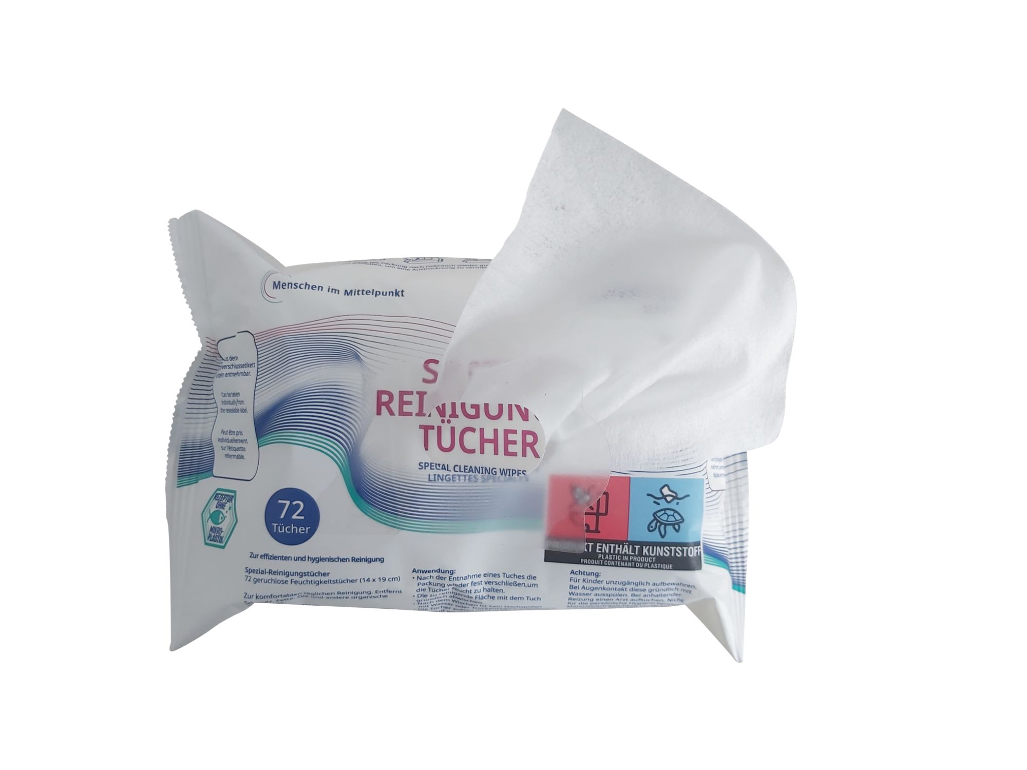 Lwenstein Spezial-Reinigungstcher neutral (ohne Duftstoffe)- neu im Flow Pack a 72 Stck- 14x19cm- Nachfolgeprodukt der CPAP-Reinigungstcher-Dose