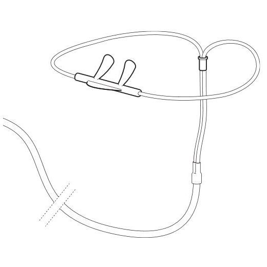 Lwenstein Staudruck-Nasenbrillen (P-100)- Lnge: 90cm- inkl- 1x Adapter WM95221- fr SOMNOcheck