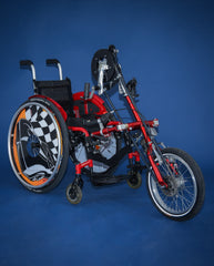 Manueller Kinder Aktivrollstuhl Simba - SB 27 - mit Handbike Stricker unter Rollstühle