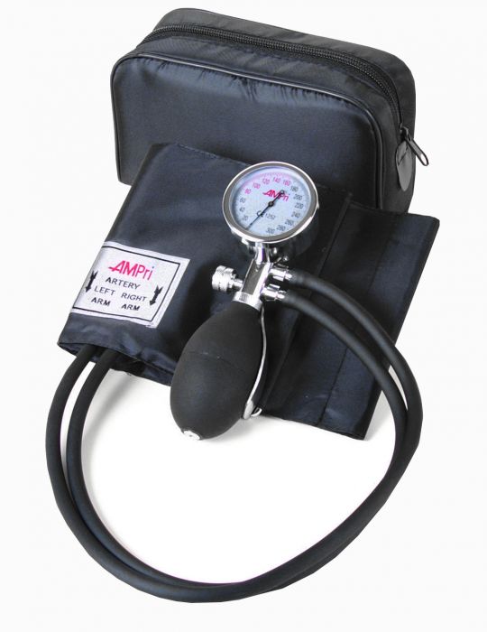 Med-Comfort Aneroid Blutdruckmessgerät- 2-Schlauch-System- Manschette schwarz unter Blutdruckmessgeräte Shop