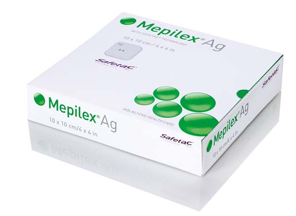 Mepilex AG 10x10cm (P-10) Antimikrobieller Schaumverband unter Wundtherapie