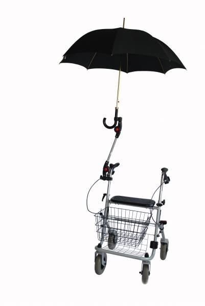 MPB Rollatorschirm-Halter ST 22-25 bei Regenwetter und als Schattenspender ideal (ohne Schirm) Kompletthalterung fr Ihren Schirm unter Rollator Zubehr > MPB-Pieper > Rollator-Schirme