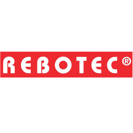 Rebotec Bonn weiss-blau Toilettenstuhl- Kunststoff- neue Serie mit 4 Feststellbremsen- komplett mit Eimer- Armlehnen und Fussstützen- 5-Räder- bis 130 kg