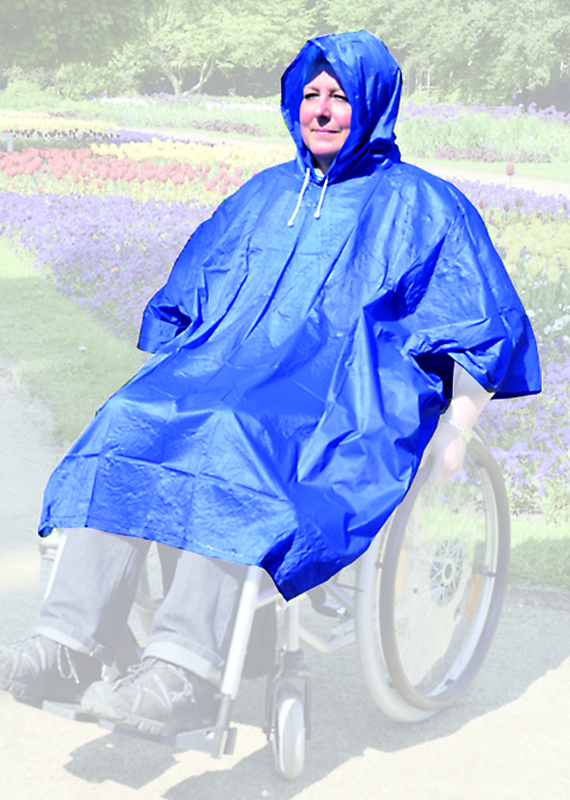 Regen Poncho Rainstar Easy einfacher Notfall-Regenponcho- fr Rollstuhlfahrer unter Schlupfscke & Regencapes > Rollstuhl Zubehrteile > MPB-Pieper