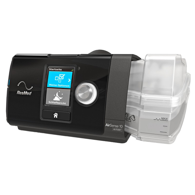 Resmed AirSense 10 AutoSet CPAP-Gert inkl- HumidAir Warmluftbefeuchter (jetzt ohne Funkmodul nocam lieferbar) unter CPAP Gerte > autoPAP (APAP) > ResMed