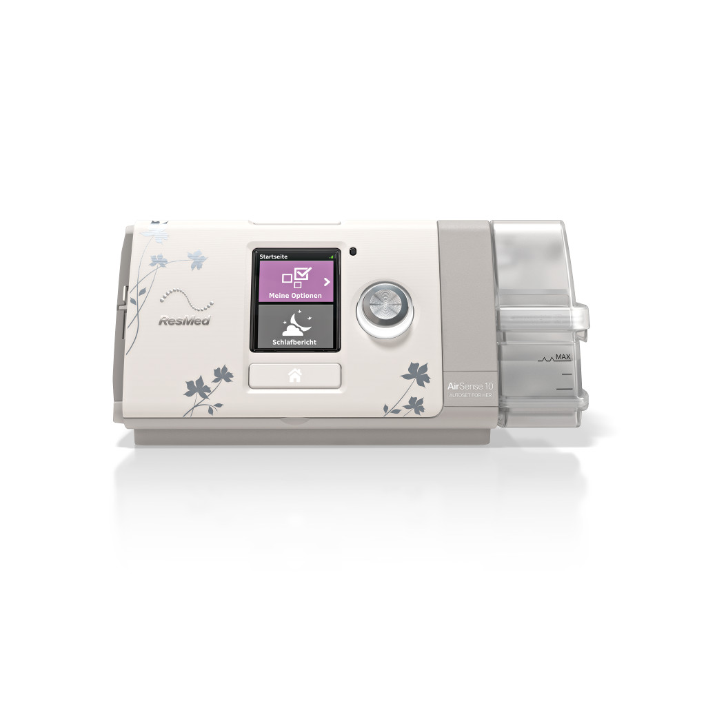 ResMed AirSense 10 Autoset For Her- inklusive HumidAir-Befeuchter- das CPAP Gert speziell auf Atmung der Frauen optimiert unter ResMed Shop > autoPAP (APAP) > ResMed
