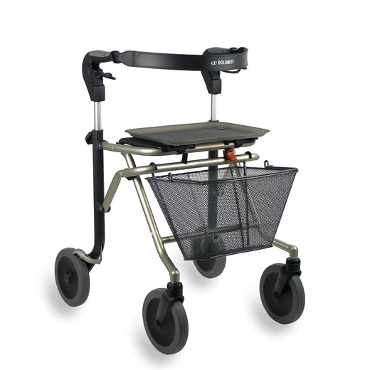 Rollator Melody HP Dolomite Invacare Spezialrollator fr Hemiplegiker unter Rollator (alle Modelle) > Rollator  Einhandbremse > Invacare