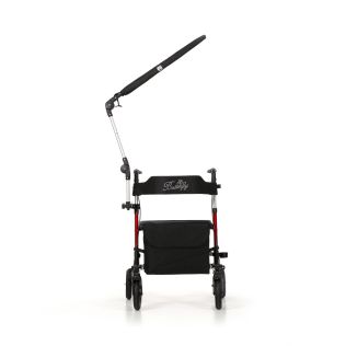 Rollatorschirm 99 SR Schwarz mit reflektierendem Rand 