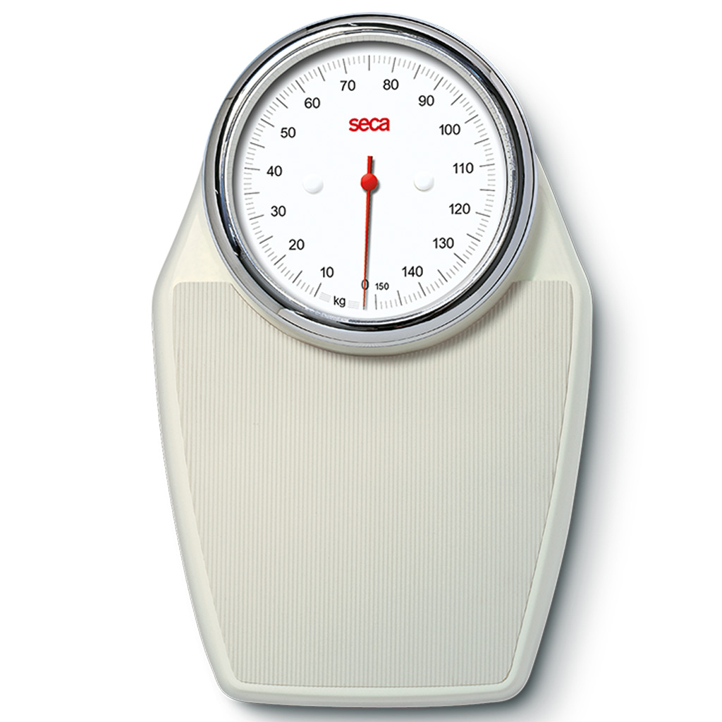Seca 760 Flachwaage- Farbe ecru- bis 150kg- mechanische Personenwaage