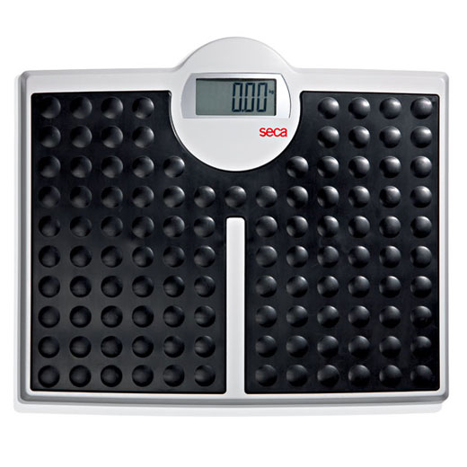 Seca 813 Robusta Flachwaage- breite Wiegeplattform- grosses Display- bis 200kg Tragkraft- Teilung 100g