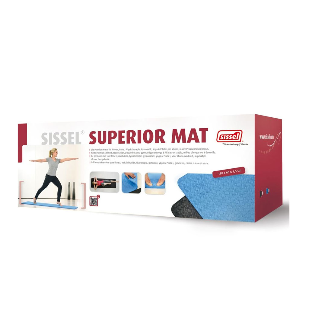 Sissel Superior Mat blau - Die Premium Matte fr Fitness- Reha - Physiotherapie- Gymnastik- Yoga und Pilates