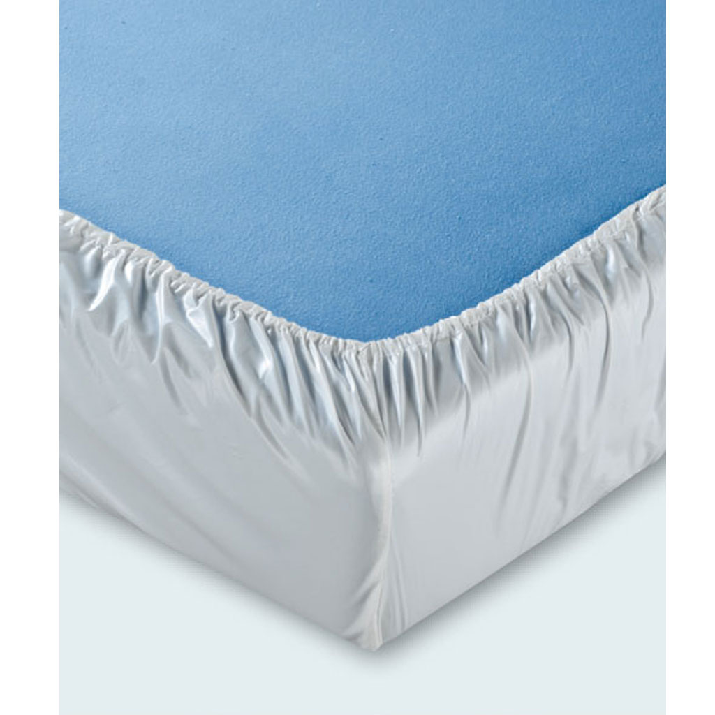 Spannbett-Tuch Jersey- Oberseite 100- Baumwolle- Unterseite beschichtet- wasserundurchlässig- atmungsaktiv- 100x200x24cm- mind- 100x waschbar
