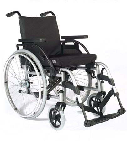 Sunrise Medical Breezy PariX 2 Leichtgewicht-Rollstuhl- Alu Faltrollstuhl bis 125 kg