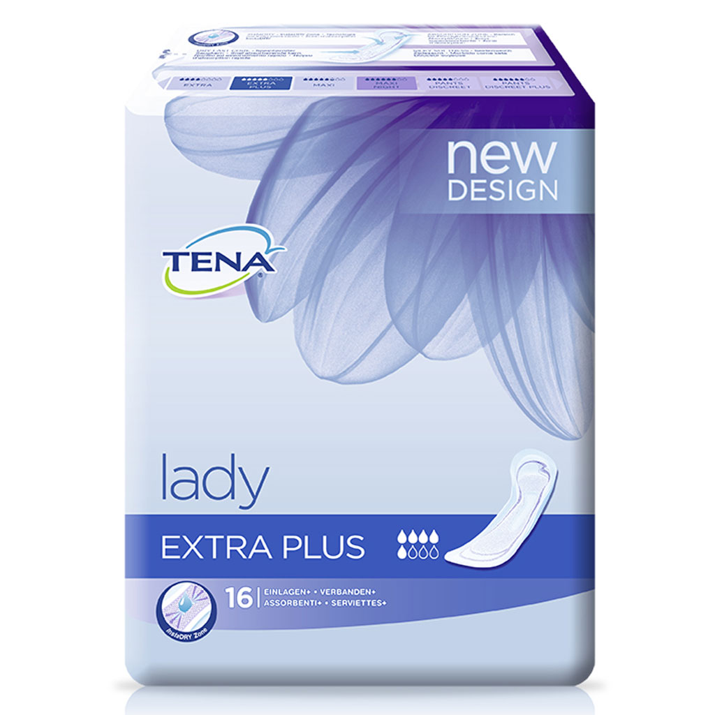 Tena Lady Discreet Extra Plus (16 Stück) bei mittlerer Blasenschwäche