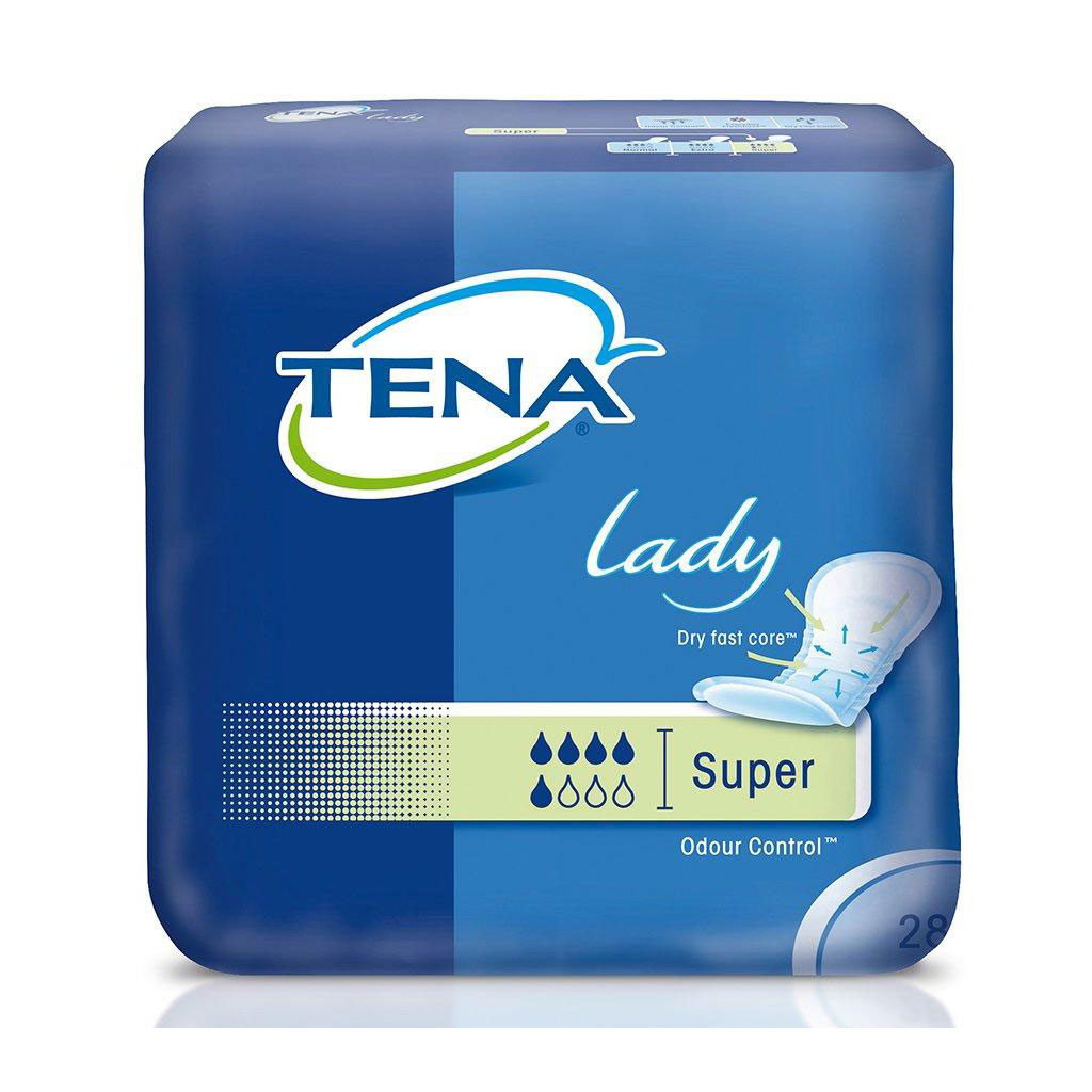 Tena Lady Super (28 Stück) bei mittlerer bis stärkerer Blasenschwäche